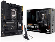 ASUS TUF GAMING H770-PRO WIFI, Socket 1700, 15Phases, Intel® H770 (13/12th Gen CPU), CPU graphics, HDMI, DP, Dual 4xDDR5-7200, 2xPCIe x16 4.0, 4xSATA3, RAID, 4xM.2 4.0, 1xV-M.2 (Key E), 2xPCIe x1, Realtek 7.1 HDA/, 2.5GbE LAN, WiFi6/BT, 1xUSB-C 3.2 Gen2x2